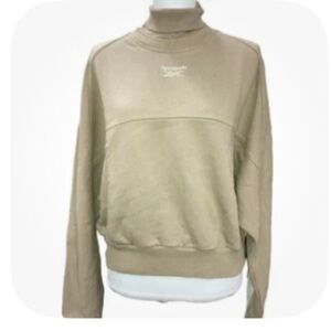 Vintage Reebok turtleneck sweater in sandy beige